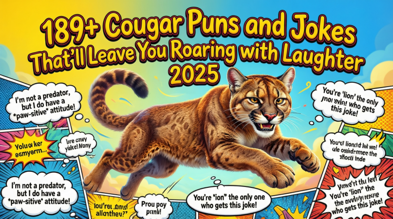 πΎ 189+ Cougar Puns and Jokes That'll Leave You Roaring with Laughter 2026