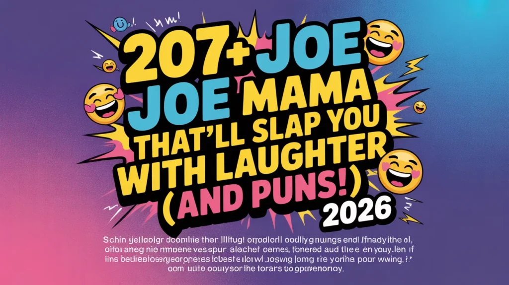 207+ Joe Mama Jokes