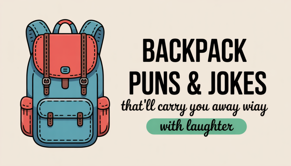 194+ Backpack Puns & Jokes That'll Carry You Away With Laughter 2026