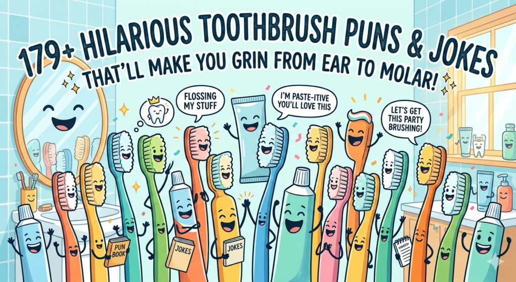 179+ toothbrush puns & jokes to scrub away boredom! Hilarious captions, flossy vibes & molar-grinning humor await. Smile big! 😁🪥