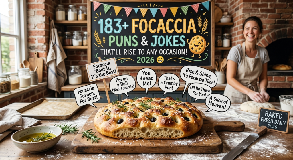 183+ Focaccia Puns & Jokes That'll Rise to Any Occasion! 2026 😄