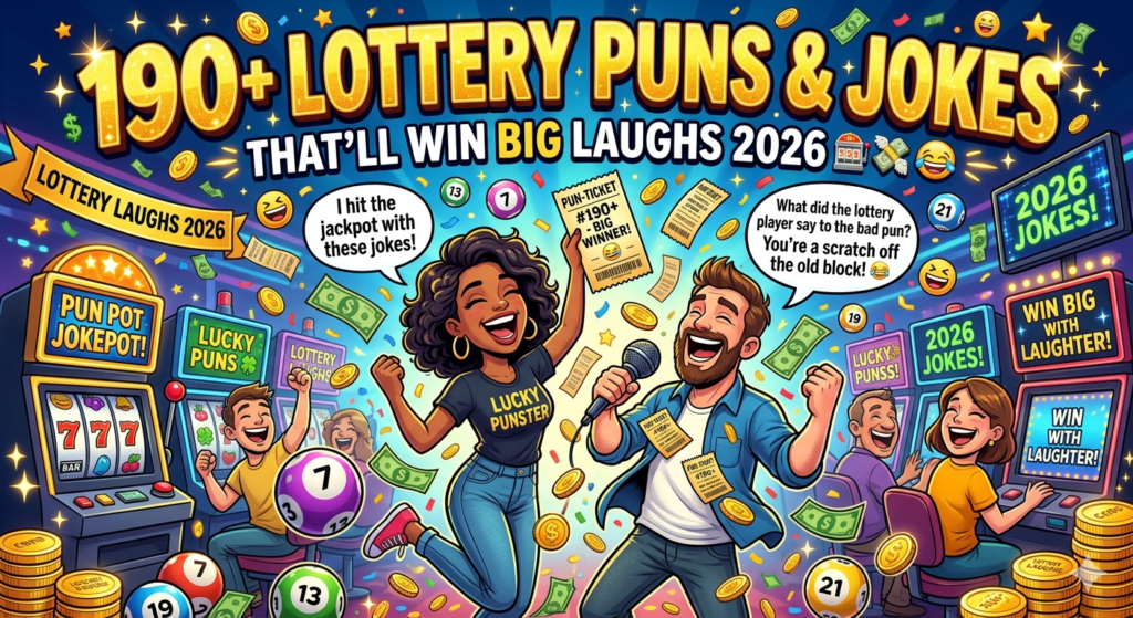 190+ Lottery Puns & Jokes That'll Win Big Laughs 2026 π°πΈπ