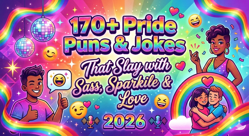170+ Pride Puns & Jokes That Slay with Sass, Sparkle & Love 2026💖✨