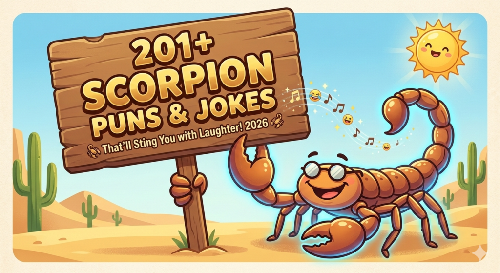 201+ Scorpion Puns & Jokes That’ll Sting You with Laughter! 2026 🦂