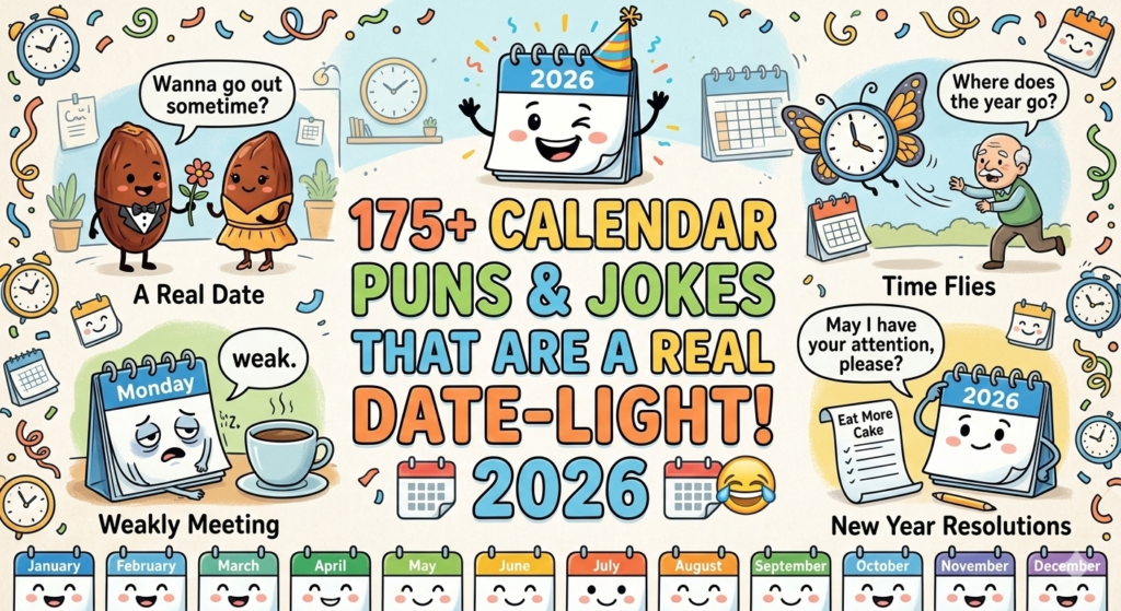 175+ Calendar Puns & Jokes That Are a Real Date-Light! 2026 📅😂