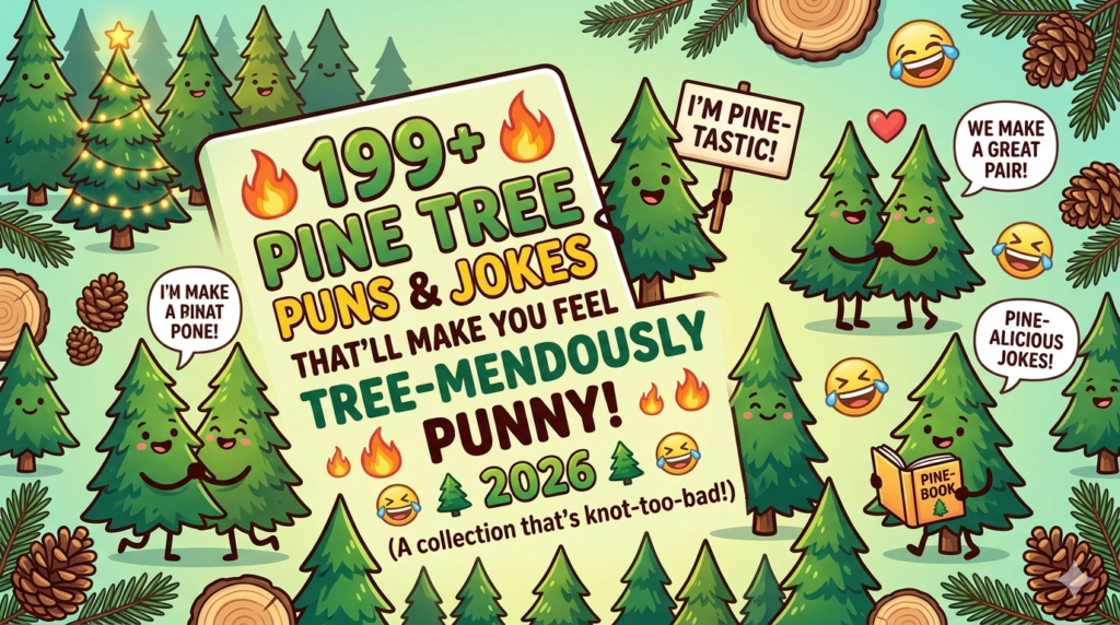 199+ Pine Tree Puns & Jokes That'll Make You Feel Tree-mendously Punny! 2026 π²π