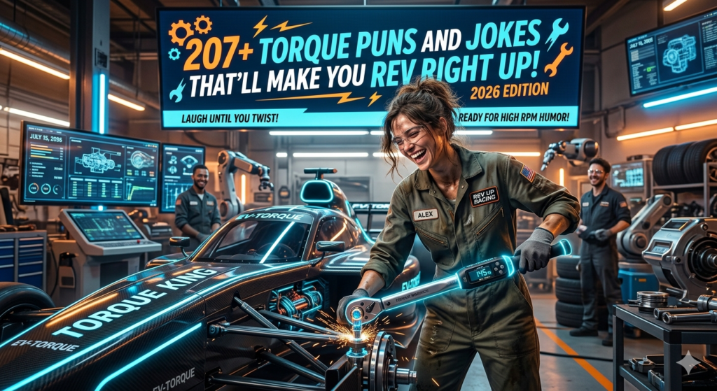 207+ Torque Puns and Jokes That’ll Make You Rev Right Up! 2026