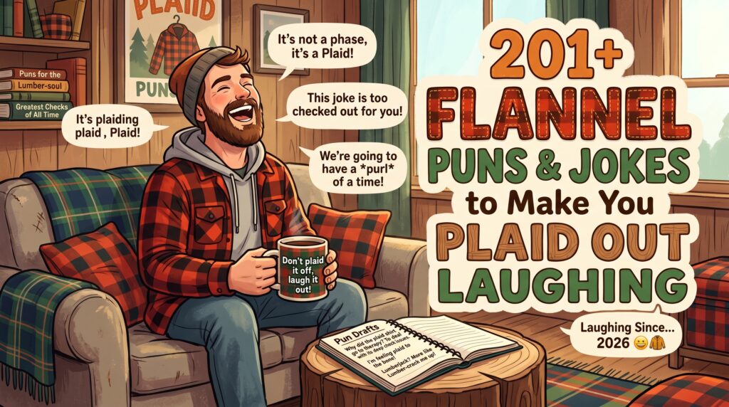 201+ Flannel Puns & Jokes to Make You Plaid Out Laughing 2026 ๐๐งฅ